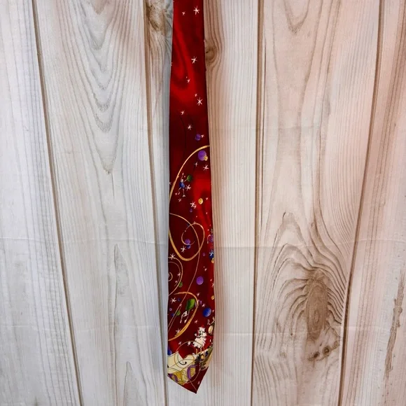 J. Garcia Big Finish Collection Fifty-Six VTG Novelty Christmas Silk Tie 59x3.5 - Picture 3 of 9